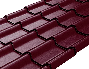 Металлочерепица Камея (Kamea) Rooftop Бархат