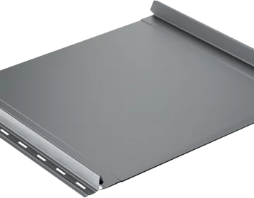 Самозащелкивающаяся кровля EasyRoof 484 с карнизным подгибом и с ребрами жесткости Rooftop Кашемир