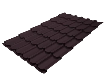 Металлочерепица Квинта Плюс 3Д (Kvinta plus 3D) Rooftop Бархат