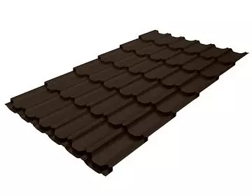 Металлочерепица Квинта Плюс 3Д (Kvinta plus 3D) Rooftop Бархат