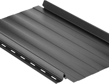 Самозащелкивающаяся кровля EasyRoof 484 с карнизным подгибом и с ребрами жесткости Rooftop Бархат