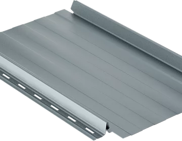 Самозащелкивающаяся кровля EasyRoof 484 с карнизным подгибом и с ребрами жесткости Rooftop Бархат