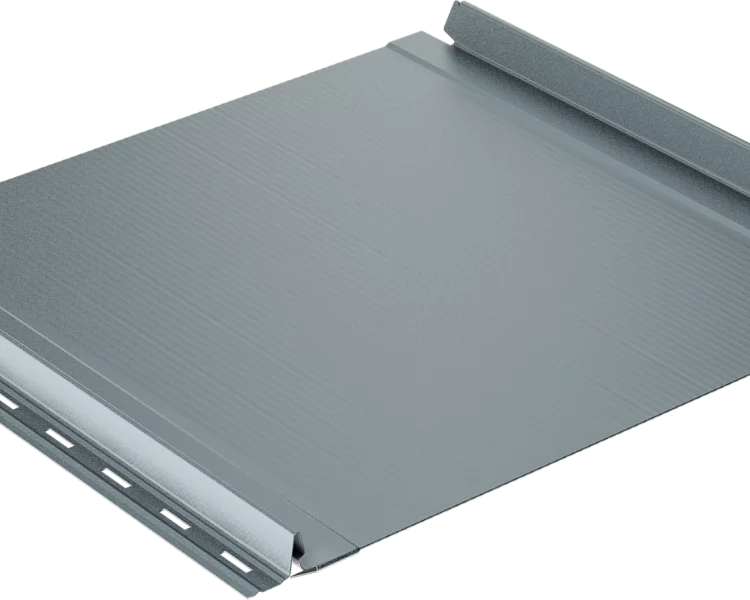 Самозащелкивающаяся кровля EasyRoof 484 с карнизным подгибом Rooftop Бархат – RAL 7024: серый графит
