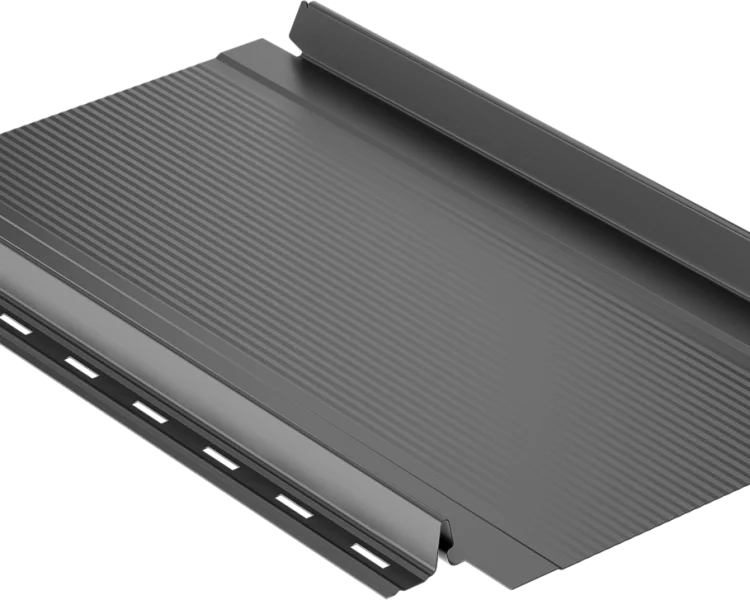 Самозащелкивающаяся кровля EasyRoof 276 с карнизным подгибом Rooftop Кашемир – RAL 7024: серый графит