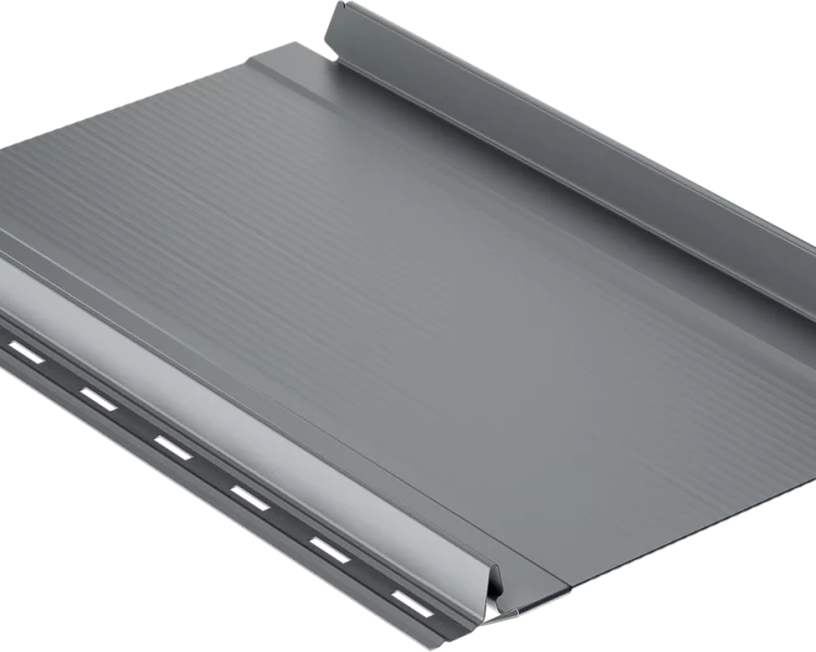 Самозащелкивающаяся кровля EasyRoof 276 с карнизным подгибом Rooftop Кашемир – RAL 7024: серый графит