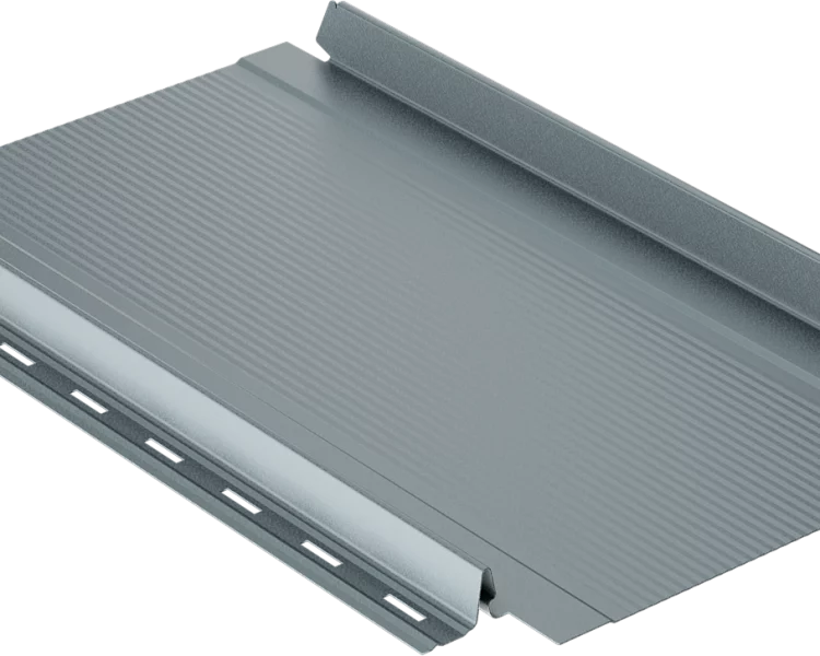 Самозащелкивающаяся кровля EasyRoof 276 с карнизным подгибом Rooftop Бархат – RAL 7024: серый графит