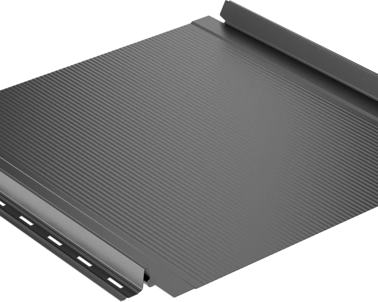 Самозащелкивающаяся кровля EasyRoof 484 с карнизным подгибом Rooftop Кашемир – RAL 7016: серый антрацит