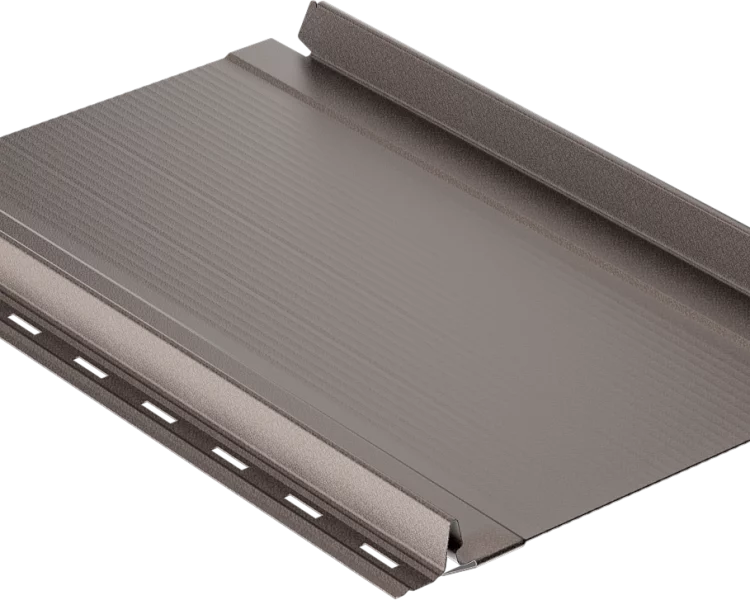 Самозащелкивающаяся кровля EasyRoof 276 с карнизным подгибом Rooftop Бархат – RAL 8019: серо-коричневый