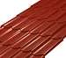 Металлочерепица Классик Rooftop Шёлк – RAL 3011: красно-коричневый