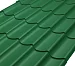Металлочерепица Классик Rooftop Кашемир  – RAL 6005: зеленый мох