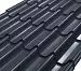 Металлочерепица Элит классик Rooftop Шёлк – RAL 7024: серый графит