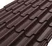 Металлочерепица Элит классик Rooftop Бархат – RAL 8017: шоколадно-коричневый