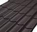 Металлочерепица Классик Rooftop Кашемир  – RAL 8019: серо-коричневый