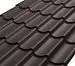 Металлочерепица СМ классик Rooftop Кашемир  – RAL 8019: серо-коричневый