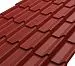 Металлочерепица Классик Люкс Rooftop Бархат – RAL 3005: винно-красный