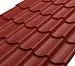 Металлочерепица СМ классик Rooftop Бархат – RAL 3005: винно-красный