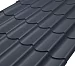 Металлочерепица Классик Rooftop Кашемир  – RAL 7024: серый графит