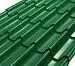 Металлочерепица Элит классик Rooftop Шёлк – RAL 6005: зеленый мох