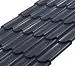 Металлочерепица СМ классик Rooftop Шёлк – RAL 7024: серый графит
