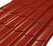 Металлочерепица Классик Rooftop Шёлк – RAL 3011: красно-коричневый