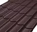 Металлочерепица Классик Rooftop Бархат  – RAL 8017: шоколадно-коричневый