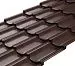 Металлочерепица Квинта Плюс (Kvinta plus) Rooftop Бархат – RAL 8017: шоколадно-коричневый