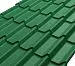 Металлочерепица Классик Люкс Rooftop Бархат – RAL 6005: зеленый мох