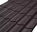 Металлочерепица Классик Rooftop Бархат  – RAL 8019: серо-коричневый