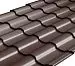 Металлочерепица Кредо (Kredo) Rooftop Бархат – RAL 8017: шоколадно-коричневый