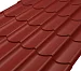 Металлочерепица Классик Rooftop Кашемир  – RAL 3005: винно-красный