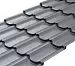 Металлочерепица Квинта Плюс (Kvinta plus) Rooftop Бархат – RAL 7024: серый графит